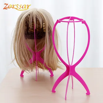 Colorful Ajustable Wig Stands Plastic Hat Display Wig Head Holders ...