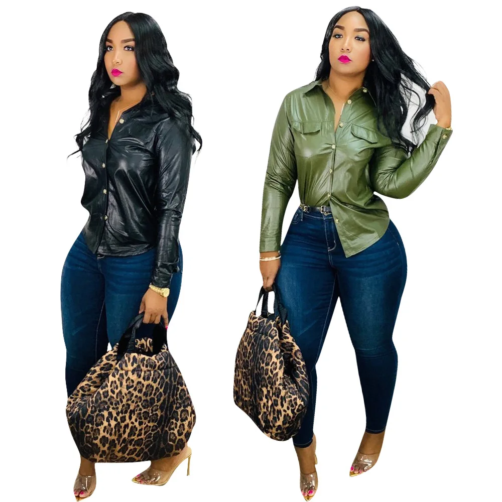 Pu Leather Shirt 