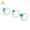 Bague en argent sterling 925 avec moissanite