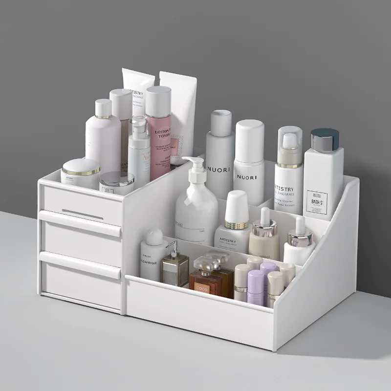 Transparent Mini Jewelry Drawer Type Lipstick Bins Plastic Cosmetic Organizer Storage Boxes