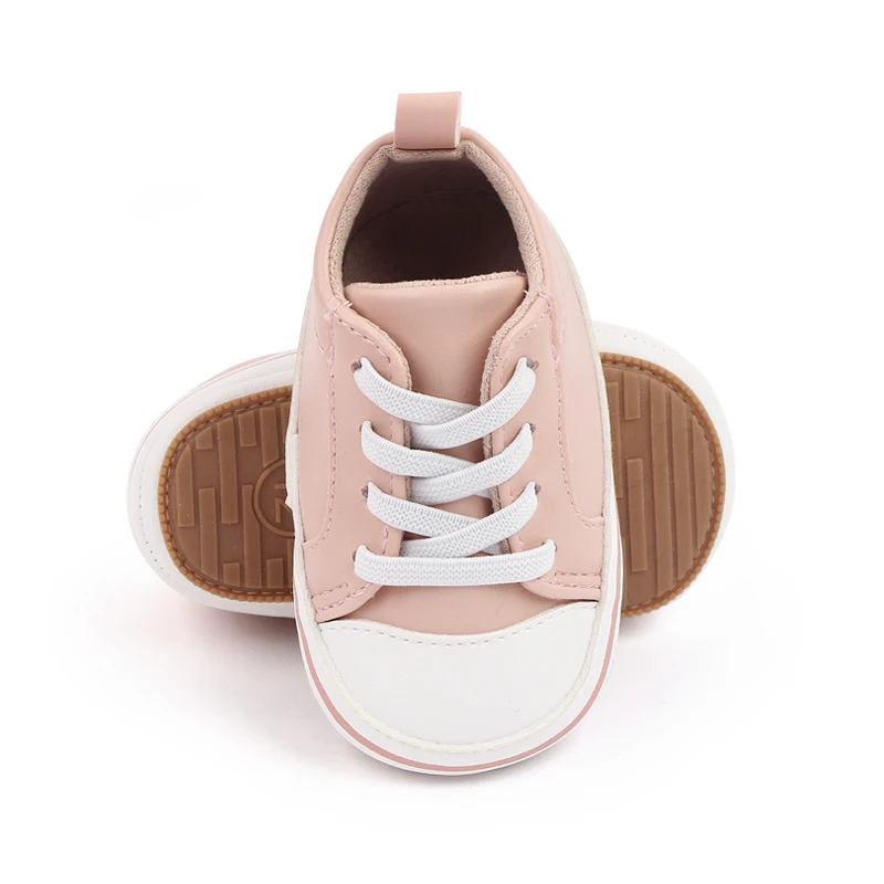 High Quality Soft PU Leather Baby Sneakers Prewalker Shoes 2025 factory