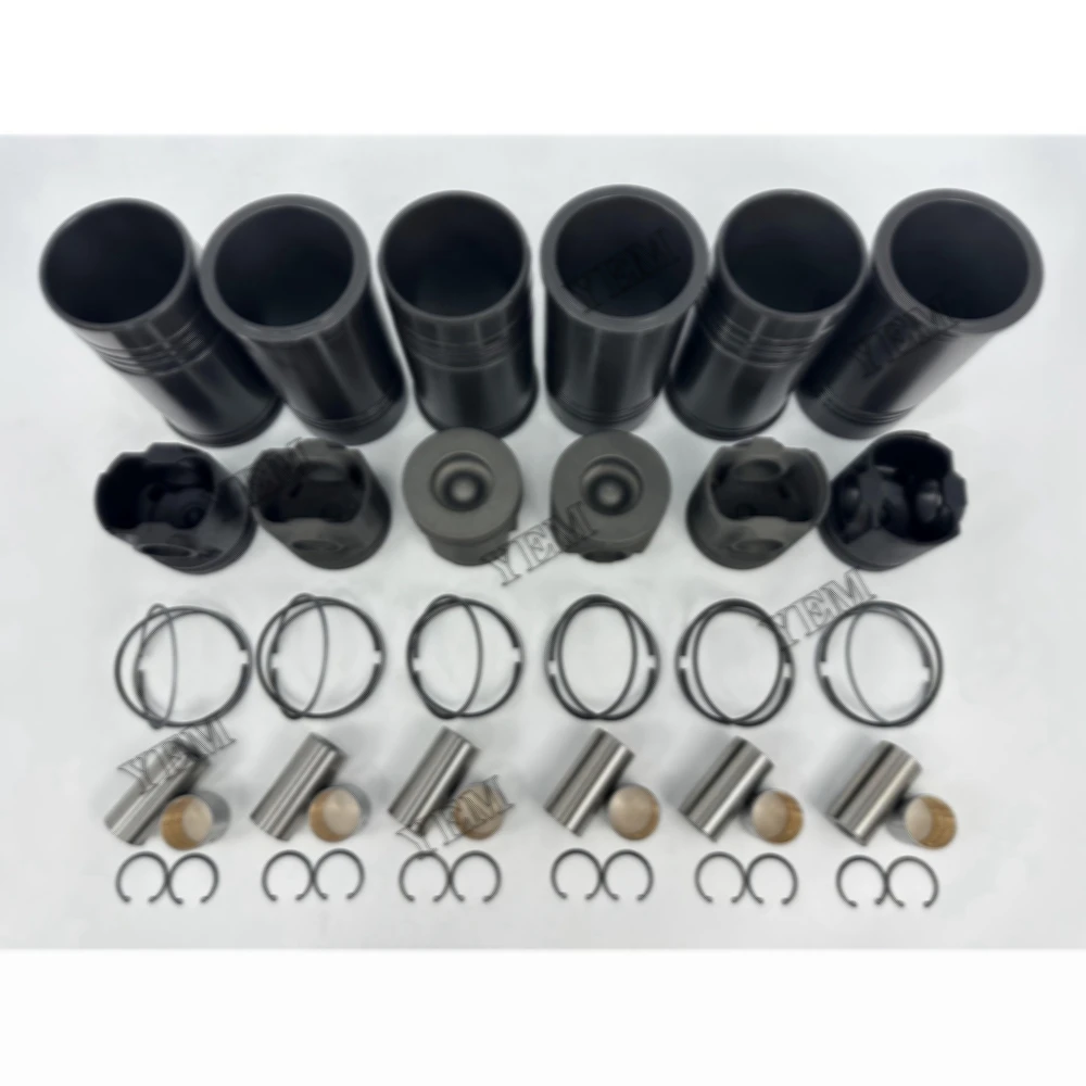 For Komatsu 6D125 Cylinder Liner Kit Engine Rebuild Kit