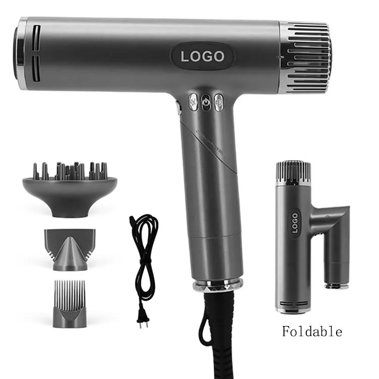 Foldable Ionic Hair Dryer Bldc Brushless High Speed 110000rpm Blow Dryer Portable Secador De 1722