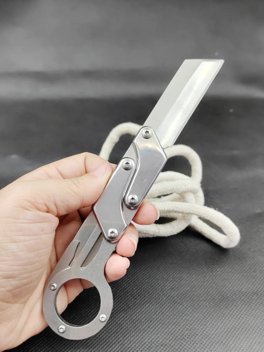 EDC  Outdoor Utility Camping Folding Knife Stainless Steel Mechanical Pocket Knife Folding Blade Knife