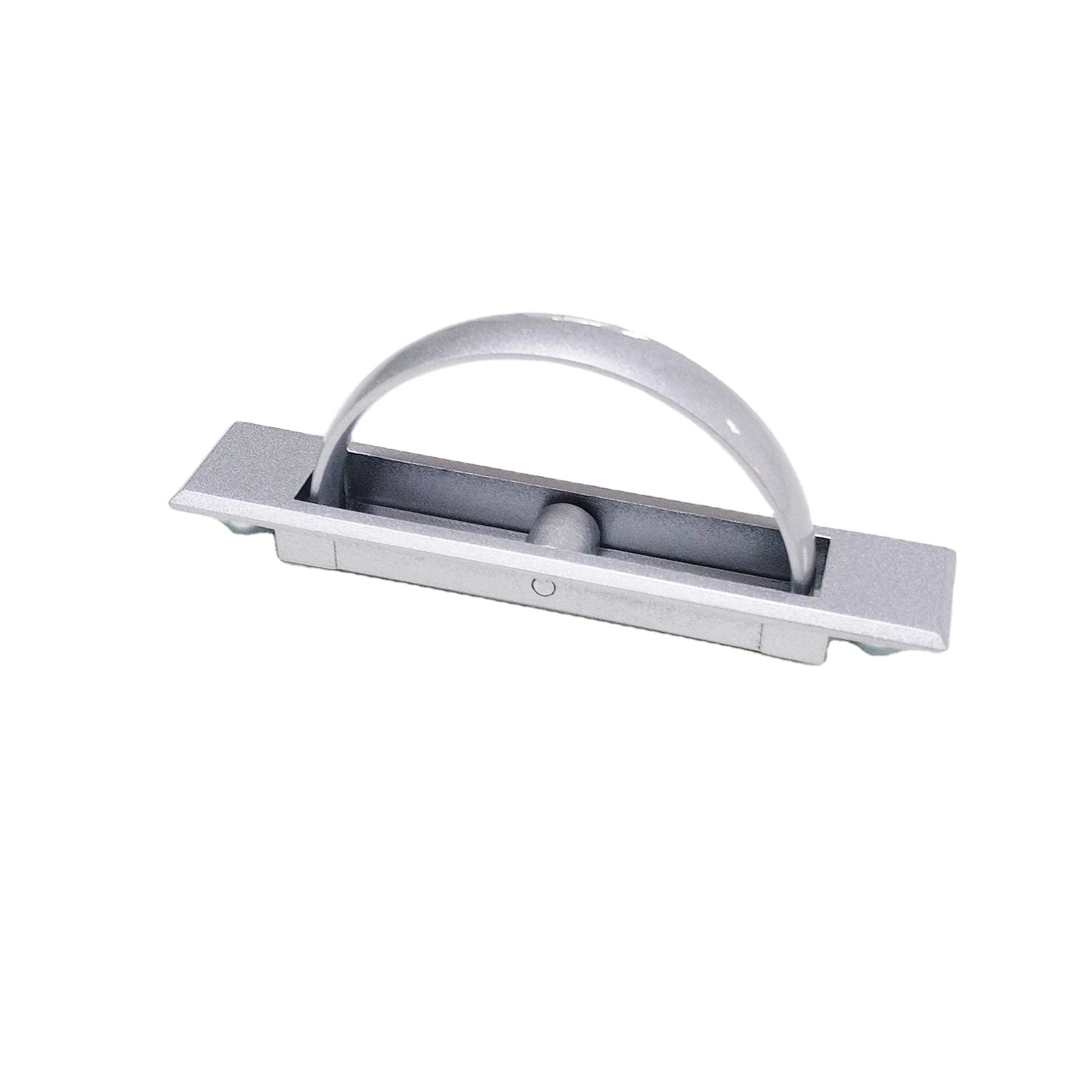 Hengsheng LS077 Rotary Concealed Handle Lock Metal Zinc Alloy Flat Lock With Keys High Voltage Cabinet Cabinet Handles