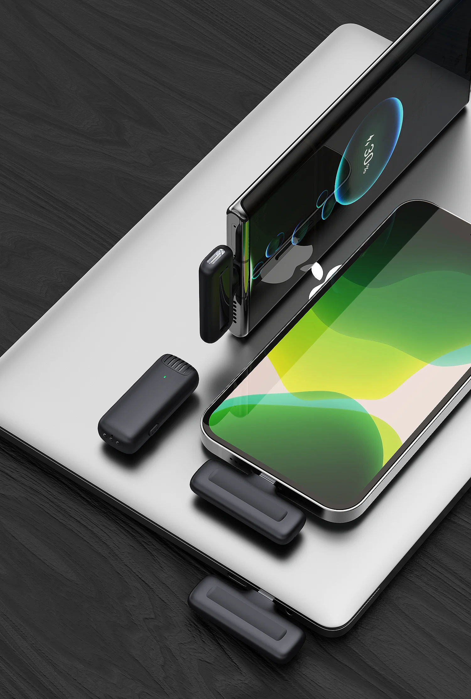 J11 Wireless Type-c Microphone  Noise Reduction 2.4G Wireless Clipper Microphone on Live Streaming Live Broadcasting