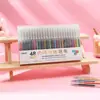 Press-activated 48-color gel pen-white paper only