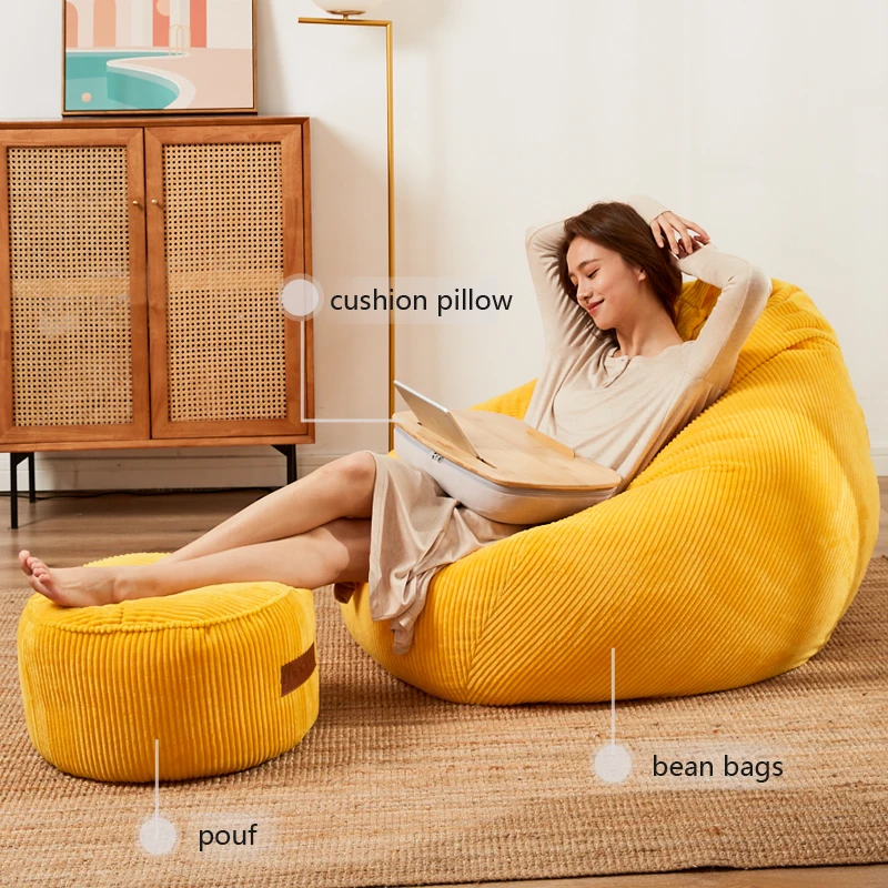 Sofa Le Pouf Bean Bag Living Room Le Pouf Bean Bag Cover Bean Bag