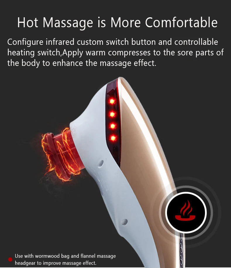 Wholesale Electric Handheld Vibrating Neck Back Cervical Vertebra Relax Infrared Wormwood Hot Compress Dolphin Body Massager.jpg