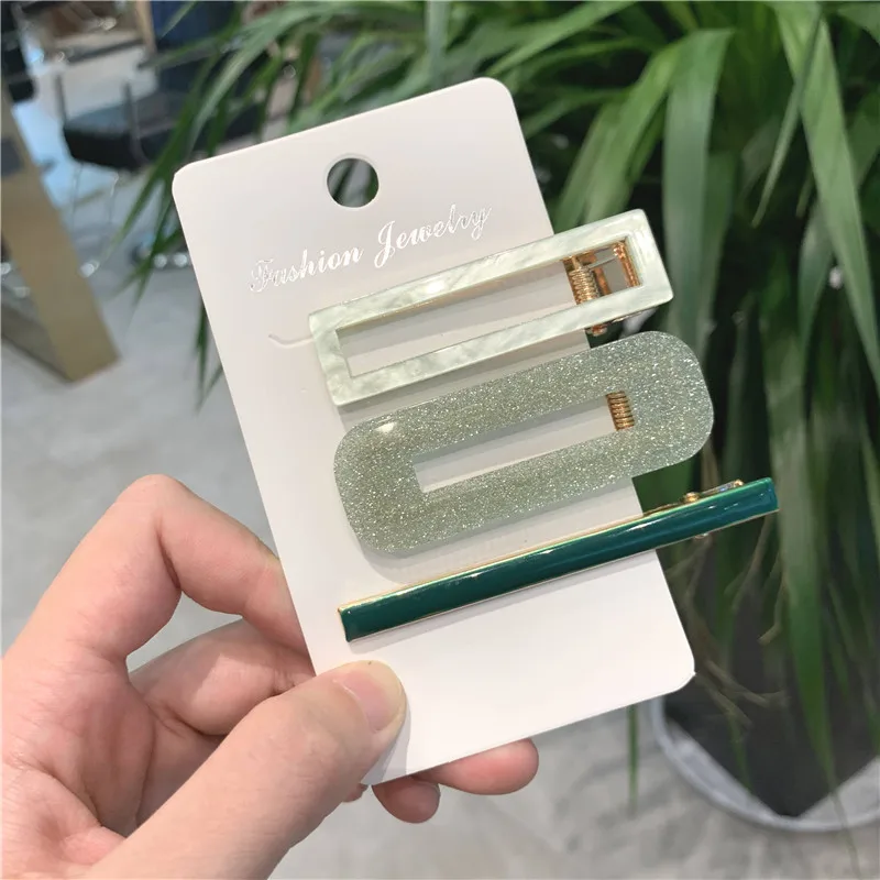 Горячая Распродажа заколка для волос конфетных цветов челка зажим головной убор девушек простая симпатичный боковой утконоса