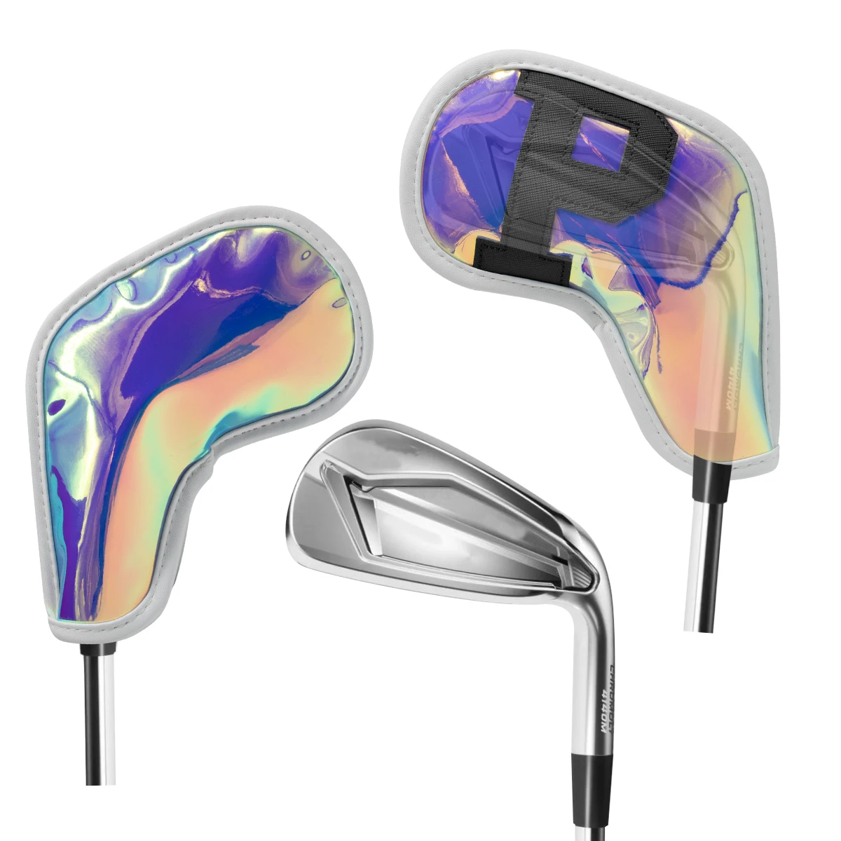 Drop Shipping Golf Iron Head Covers 10pcs/set PU Leather Golf Club Iron  Head Cover Embroidery Iron Covers