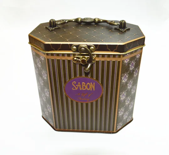 Octagonal Jewelry Box with Special Handle