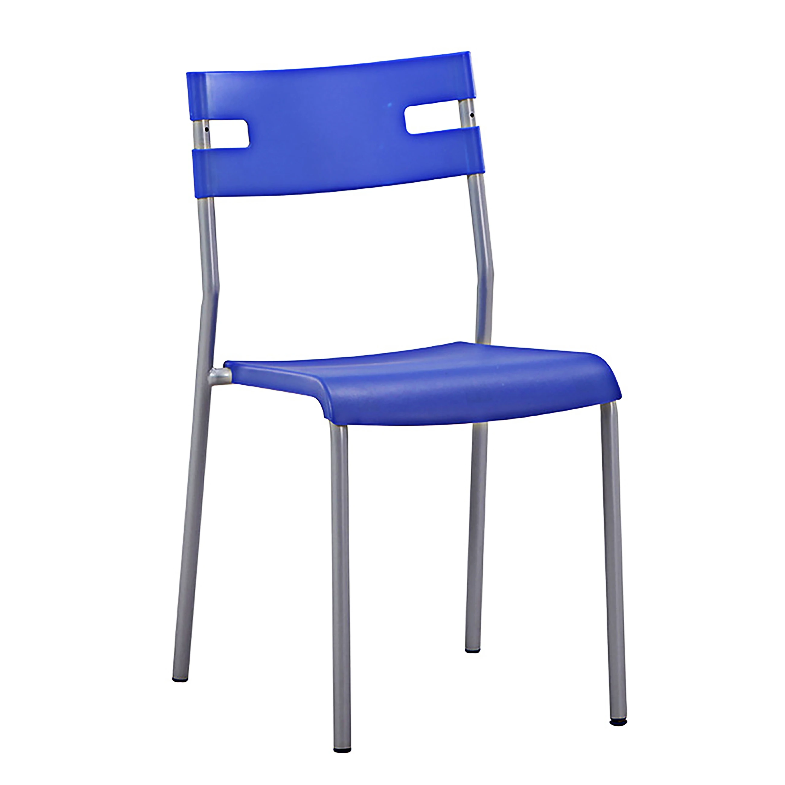 Оптовая продажа, уличные полипропиленовые стулья для кафе с металлическими ножками, пластиковый обеденный стул, Штабелируемый
