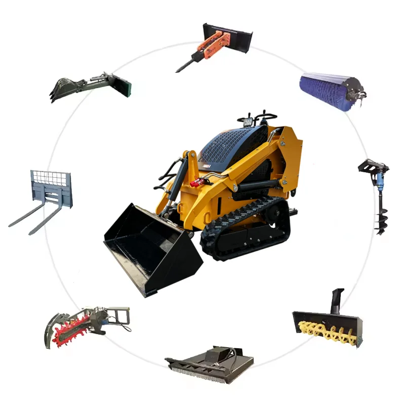 SL360T Pro Upgrade Tracked Mini Skid Steer Loader With EPA