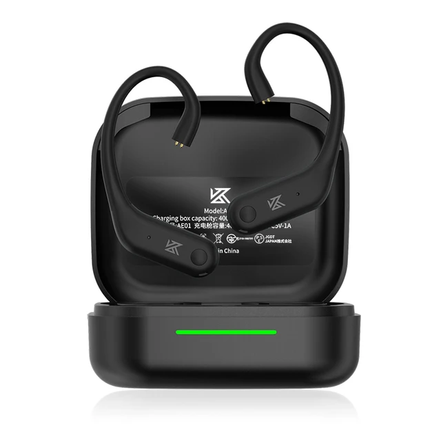 KZ AE01 Wireless Upgrade Cable Bluetooth-compatible 5.4 HIFI Wireless Ear Hook C PIN Connector With Charging Case