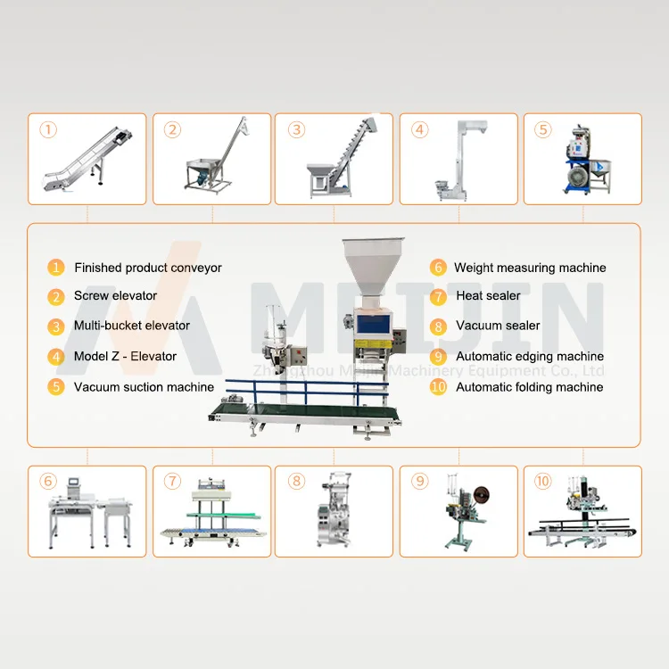 Twin Screw Packaging Machine Multi-Function Soybeans Corn  Fertilizer Powder Packaging Machine