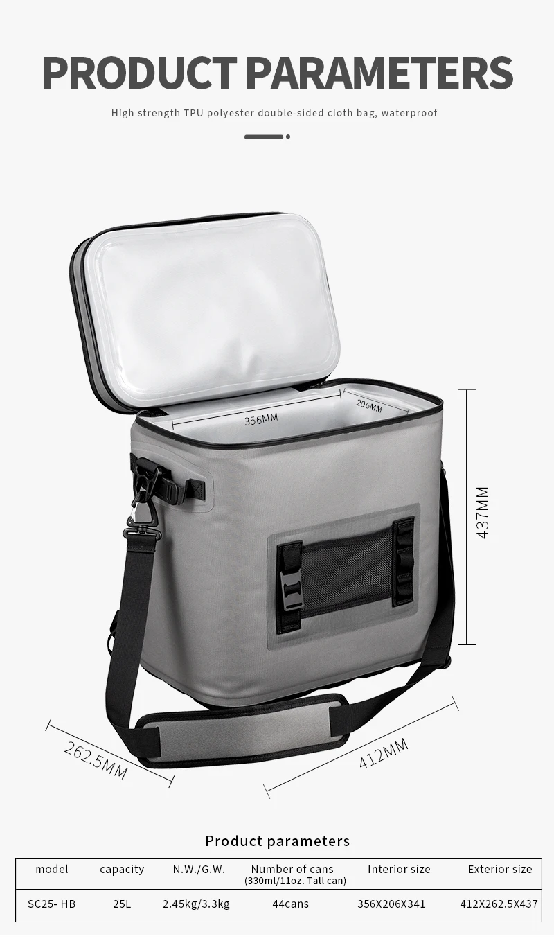 Hot Sale China Manufacturers TPU Waterproof Soft Cooler Bag Outdoor Insulated Cooler Box