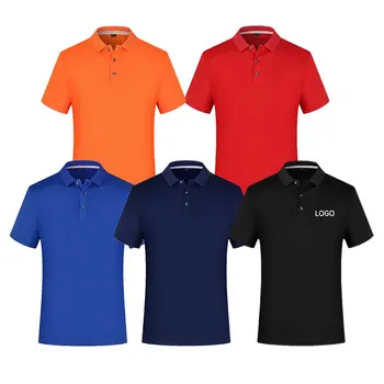 Mens Wholesale Polo Shirts 100% polyester T-Shirt Custom Logo Plus Size Mens Plain Private Label Printed Blank Polo Shirts