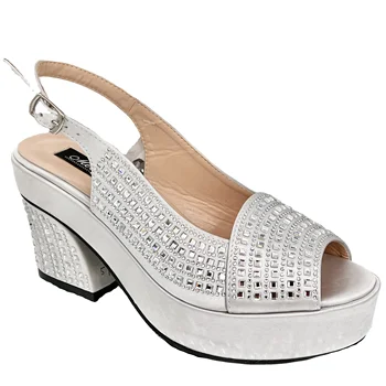 Newest Design Wholesale Custom Women High Heel Shoes with Diamond Decoration