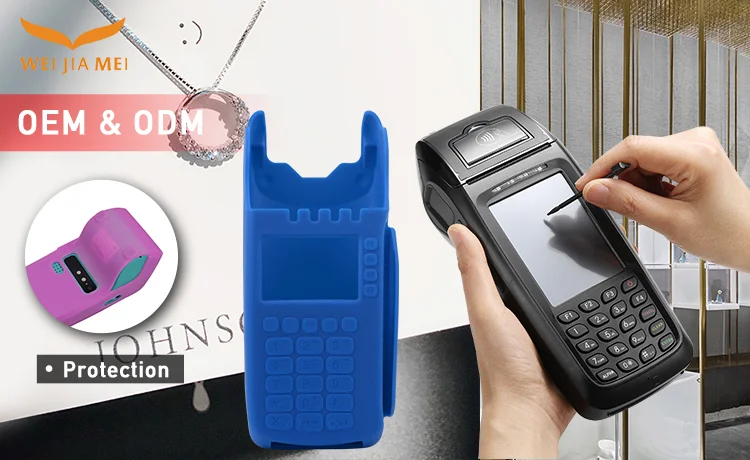 Factory customized High Quality Silicone POS Machine Case Multicolor Silicone POS Cover for Nexgo K300
