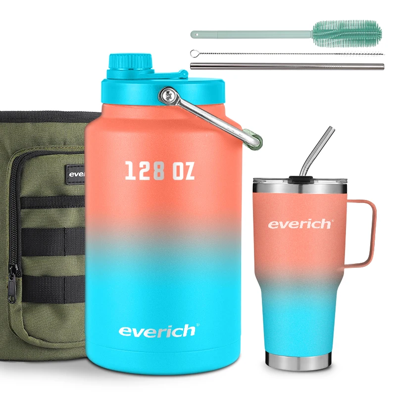 アマンゾンホットセラートラベルスポーツ断熱1ガロンサーモス