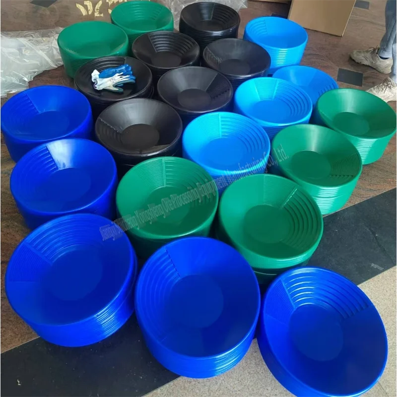 Small Plastic 4 Pcs/set Gold Wash Pan for Africa River Sand Gold Wash Pan Dish, Gold Panning Kit for Sale