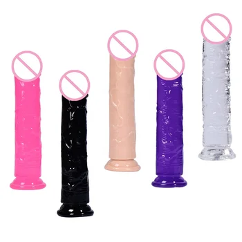 Wholesale Sex Toy Realistic Large Dildo For Women Silicone Real Feel TPE G Spot Stimulation Huge Big Anal Crystal Dildo For Men