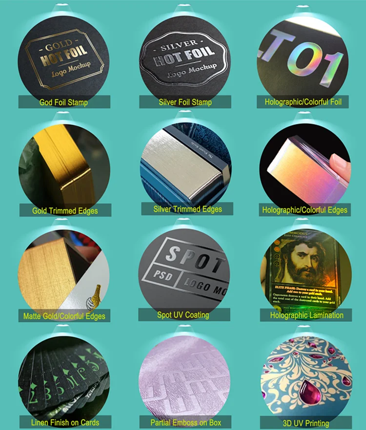 Foil Packaging For Trading Cards Custom Holographic Prismatic Trading