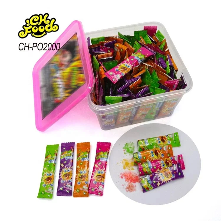Low MOQ Candy Wholesale Mix Fruity Flavor Popping Candy Hard Candy Sweets for Kids