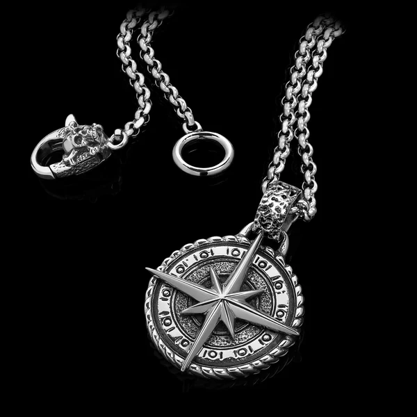 north star necklace for men