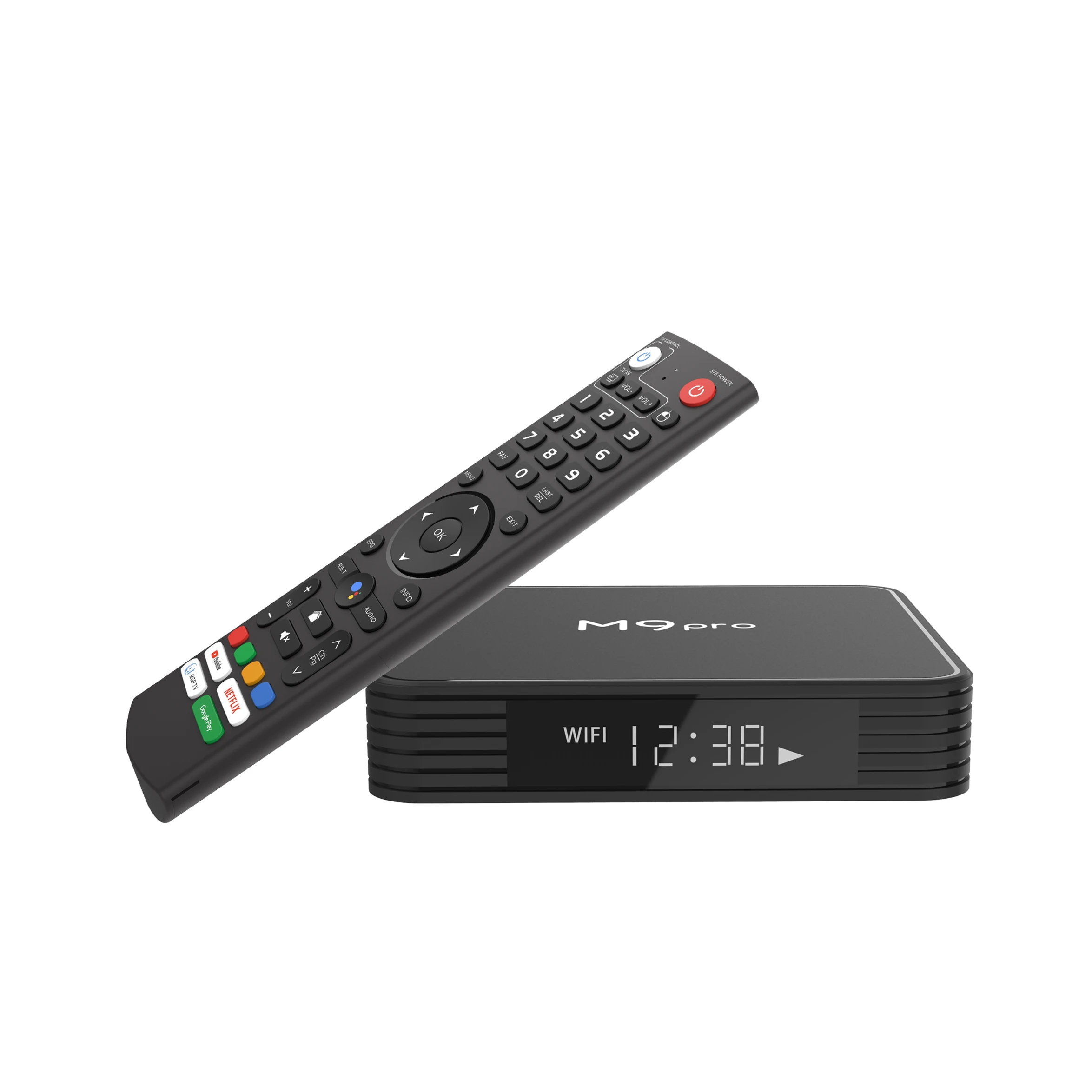 High Quality Android Tv Box M9 Pro ATV 4G 64G Android 11 Amlogic S905X4 1000M Lan Stal-ker Internet Smart Tv Voice Remote