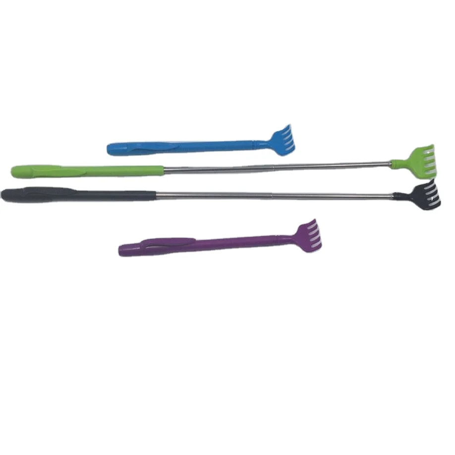 Logo Printed Cheap Plastic Extendable Retractable Back Scratcher with Clip