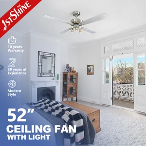 1stshine Ceiling Fan Modern Style Indoor Spot Light Remote Control 52 Inches Ceiling Fans