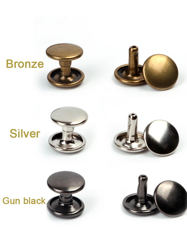 4 мм круглая двухсторонняя крышка заклепки металлические шпильки Одежда обувь и сумки технического обеспечения аксессуары