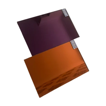 Colored mirror glass sheet bronze tinted mirror glass for decoration of building construction panel