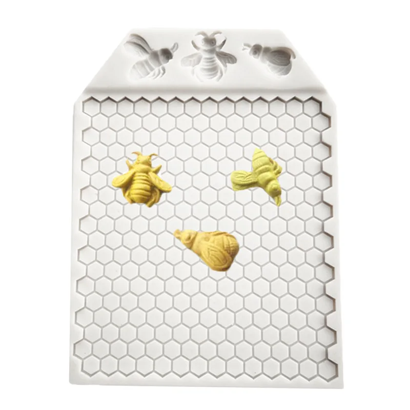 Honeycomb And Bees Silicone Mould