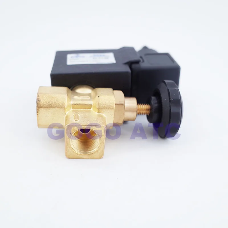 GOGO High Quality ATC 3/4 BSP 12V 24V DC AC220V Orifice 20mm NC 5404-06 Brass Valve