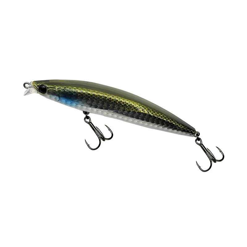 Artificial Minnow Treble Hook Fish Bait Sea Bass Top Water Tyrant Lure