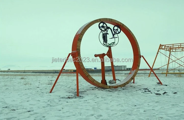 Powerless amusement equipment 360 net red spinning bike