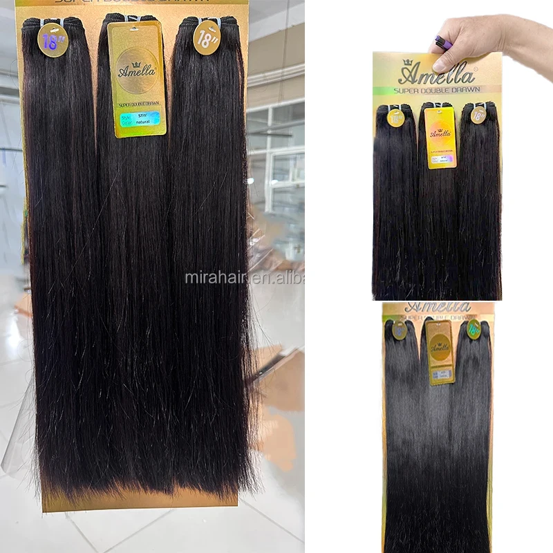 1-pack Solution 100% Virgin Remy Hair Bundles - Bone Straight display picture 2