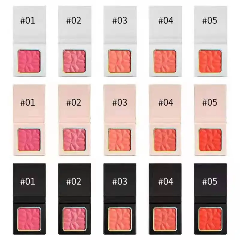 Высококачественные фирменные румяна, хайлайтер, контур, бронзер, палитра, сделанные на заказ Румяна для макияжа с логотипом