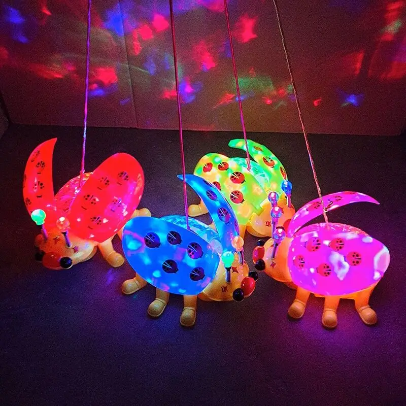 Hot Selling Colorful Durable Toys For Children Electric Led Ladybug