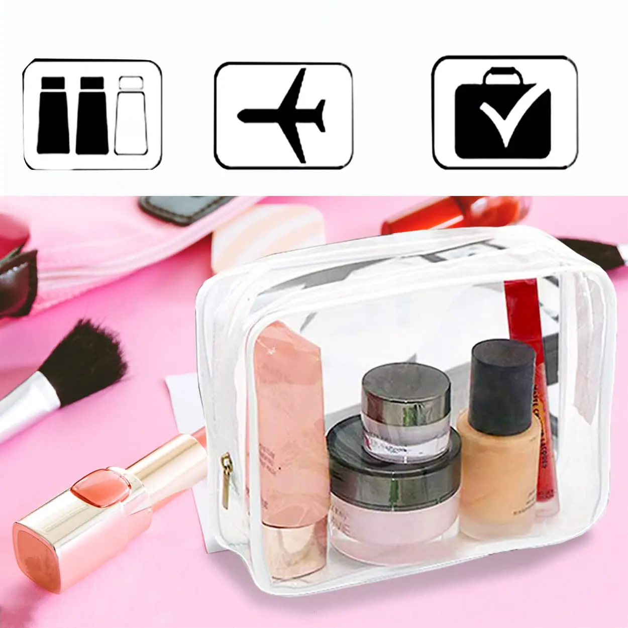 Bogg Bag Accessories Transparent Pvc Makeup Cosmetic Bags Bogg Bag ...