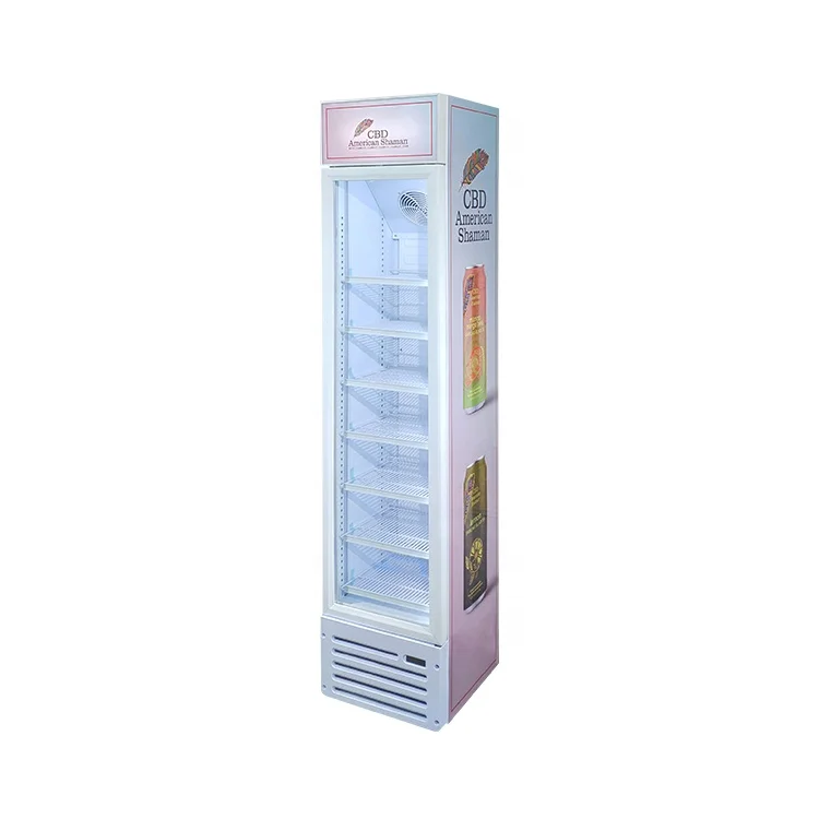 Meisda SC145B 145L Single Door Commercial Glass Display Showcase Drink Coolers Upright Fridge for Sale