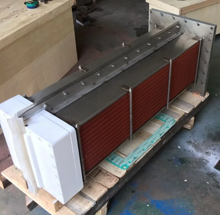 customized dx water cooling coil for dental air compressor shell