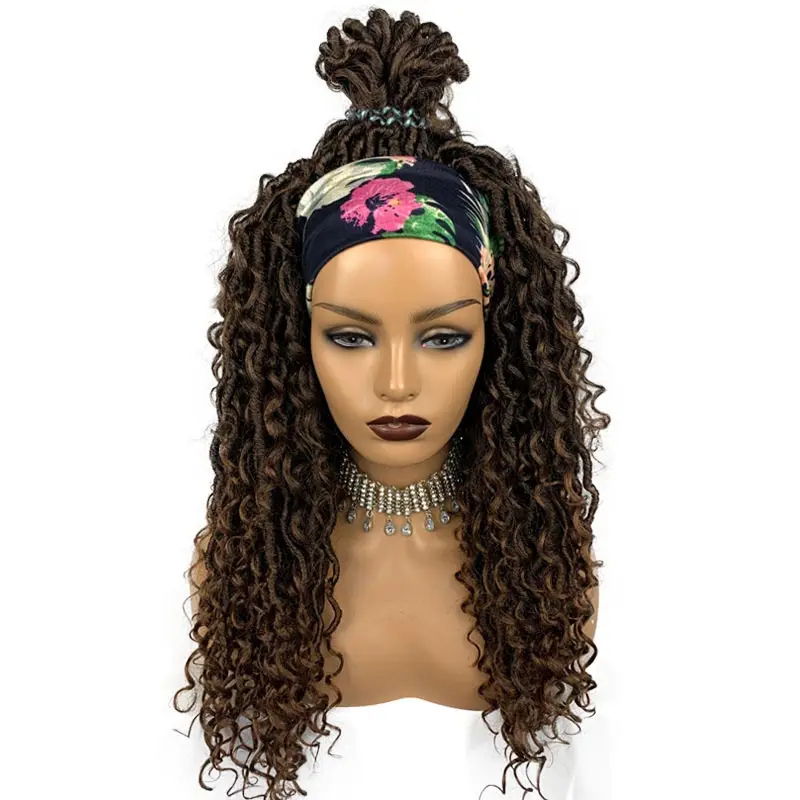 Synthetic Braids & Curly Faux Loc Wigs