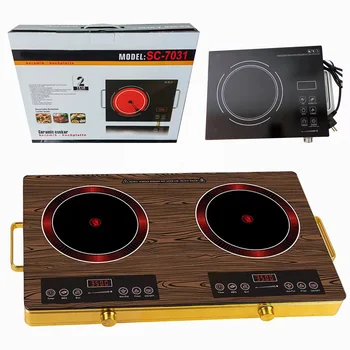 Wholesale 3500W Household Electric Stove Infrared Hot Plates Multifunction Digital Burner Induction Cooker Glass Ceramic Cooktop