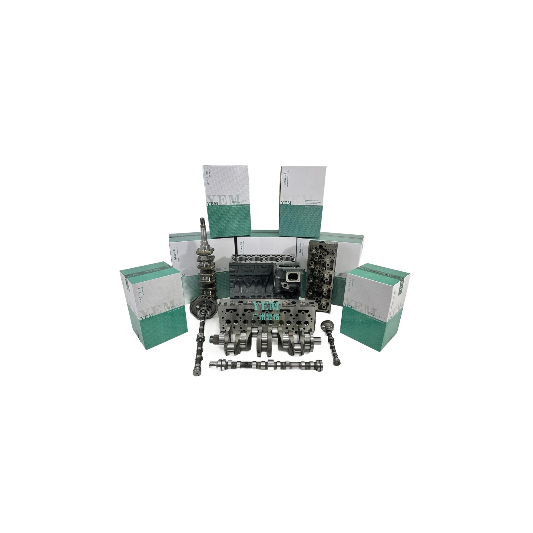 2T72 2T75 2TNE66 2TNE68 Cylinder Block Head Crankshaft Camshaft for Yanmar Diesel Engine Parts