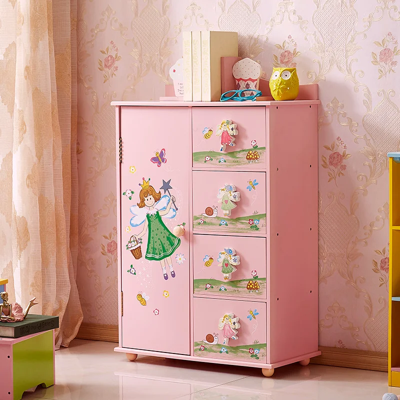 Modern Wooden Kids Wardrobe Closet for Girls Children's Bedroom Furniture  Home Cupboard Cabinets