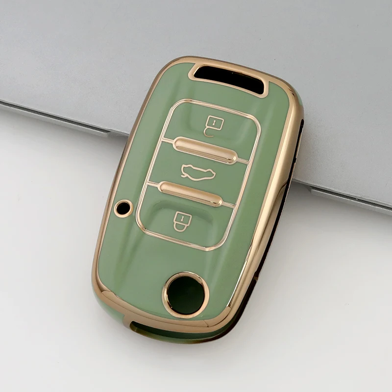 Factory Custom Car Key Shell Case TPU Flip Car Key Fob Folding Cover Compatible with Baojun Wuling Accessories